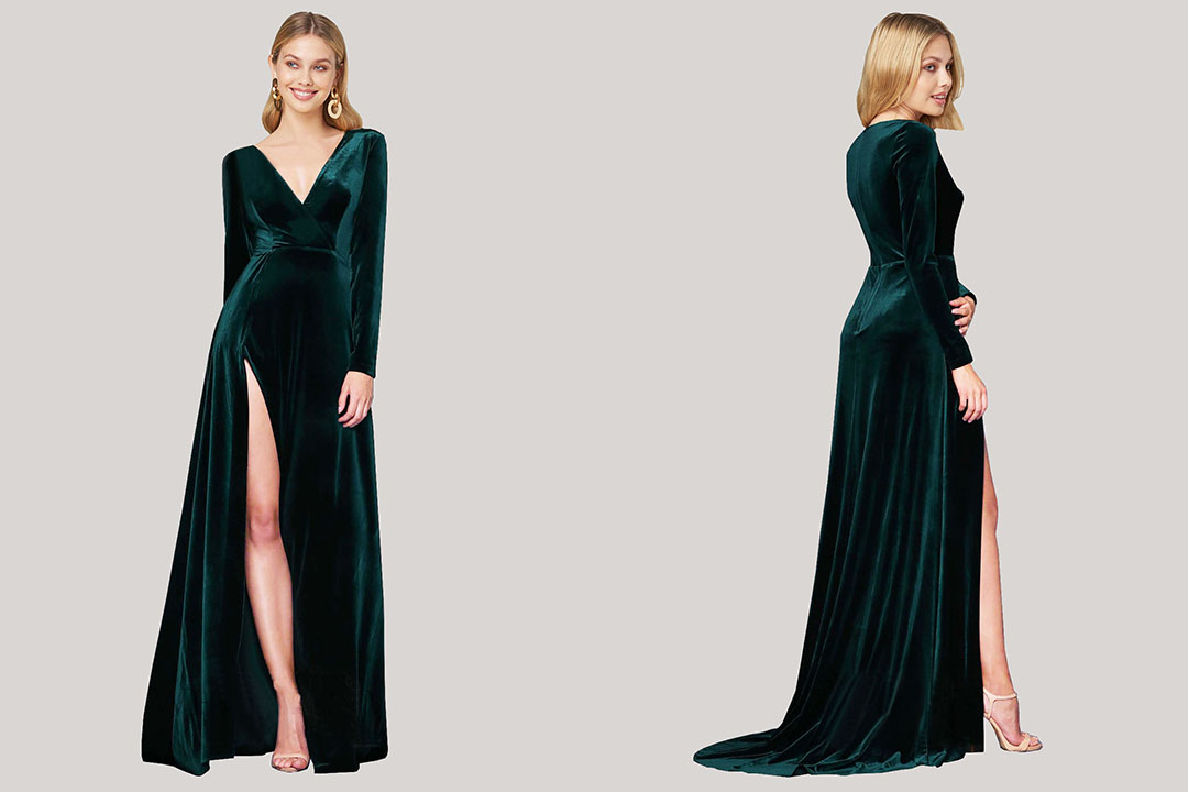 Terciopelo Vestidos de dama de honor