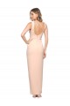 Cubierta Cuadrado Crepé Elástico Largo Formales Vestidos de dama de honor / Vestidos de fiesta