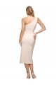 Cubierta Un Hombre Midi Crepé Elástico Corto Formales Vestidos de dama de honor / Vestidos de fiesta / Vestidos de cóctel
