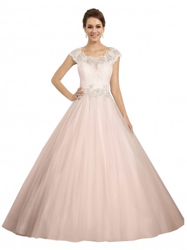 Marfil Barco Ilusión Cola capilla Encaje Vestidos de novia
