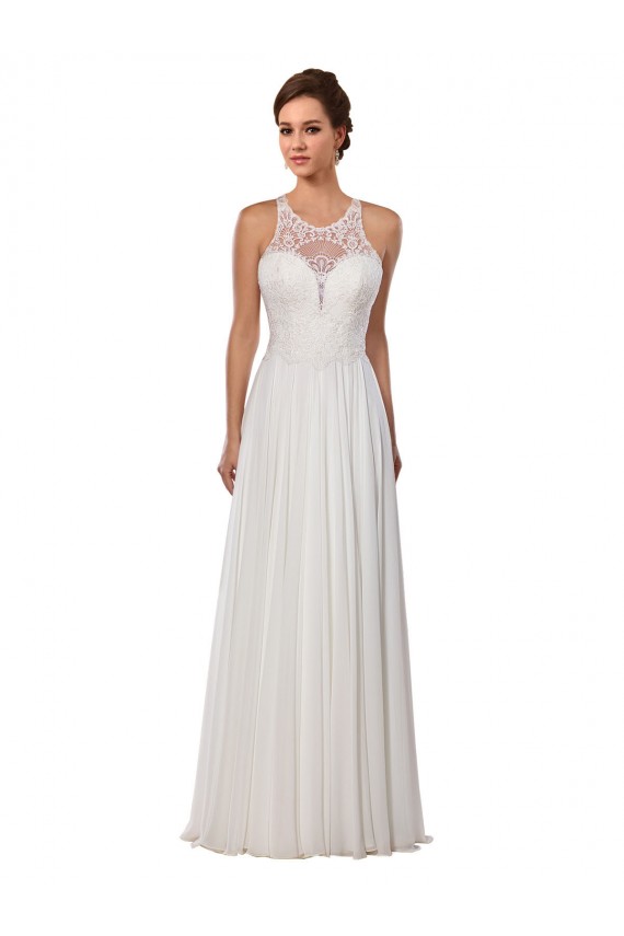 Marfil Cubierta Ilusión Cola capilla Gasa Vestidos de novia