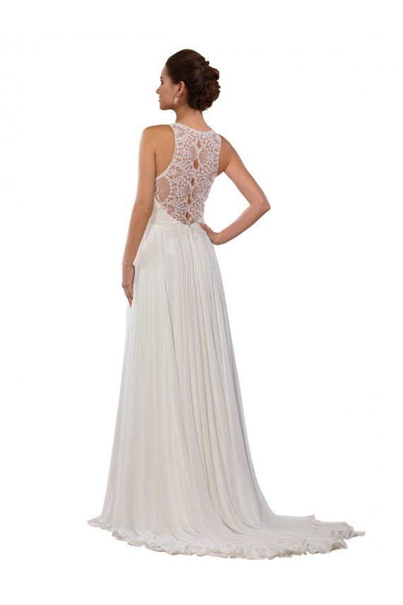 Marfil Cubierta Ilusión Cola capilla Gasa Vestidos de novia