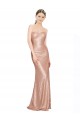 Oro rosa línea A Cuello de Corazón Lentejuela Largo Formales Vestidos de dama de honor / Vestidos de fiesta