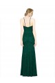 Verde oscuro Sirena Halter Cuello Alto Encaje Largo Vestidos de dama de honor / Vestidos de fiesta